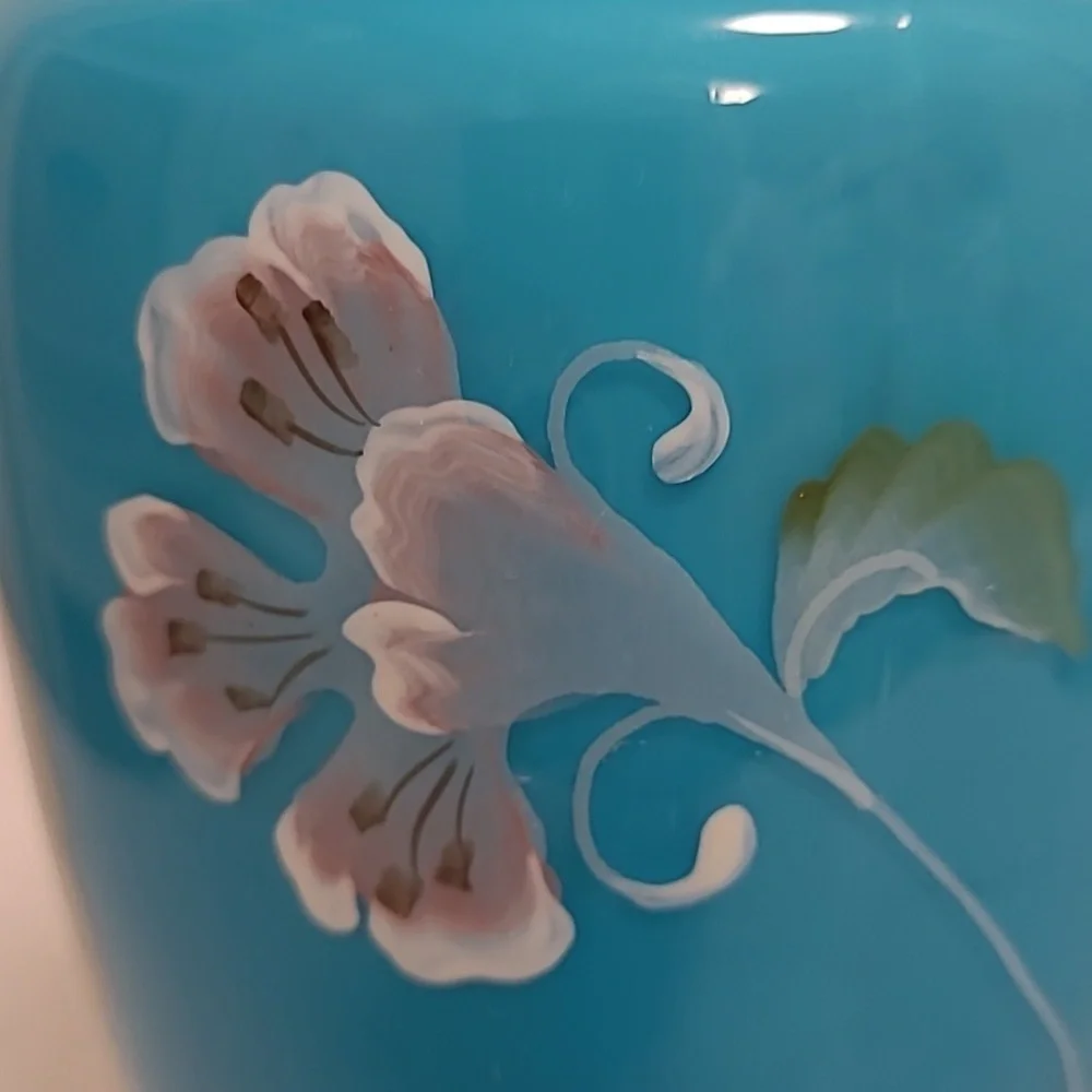 Signed Fenton 100 Year Anniversary 7638/8800 Hand Painted Vase